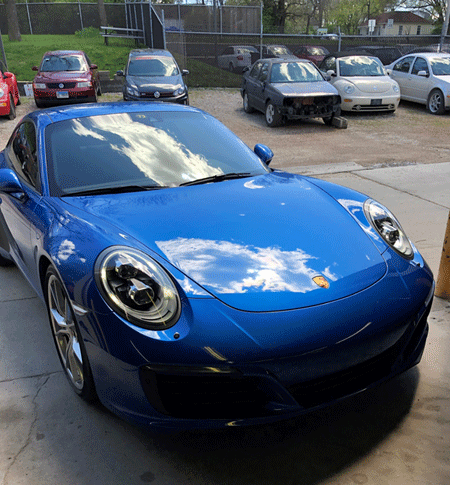 Blue Porsche